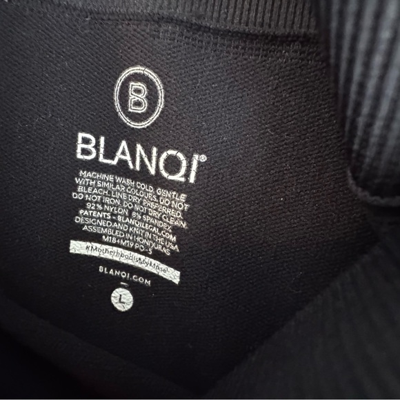 Blanqi Hipster contour leggings sport support size large black Maternity pants - Picture 5 of 6